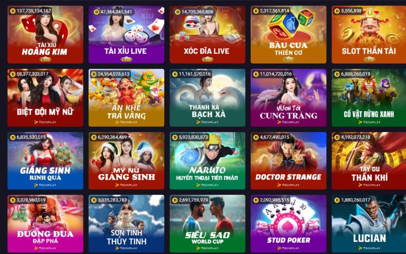 các tựa game nổ hũ hot nhất hiện nay